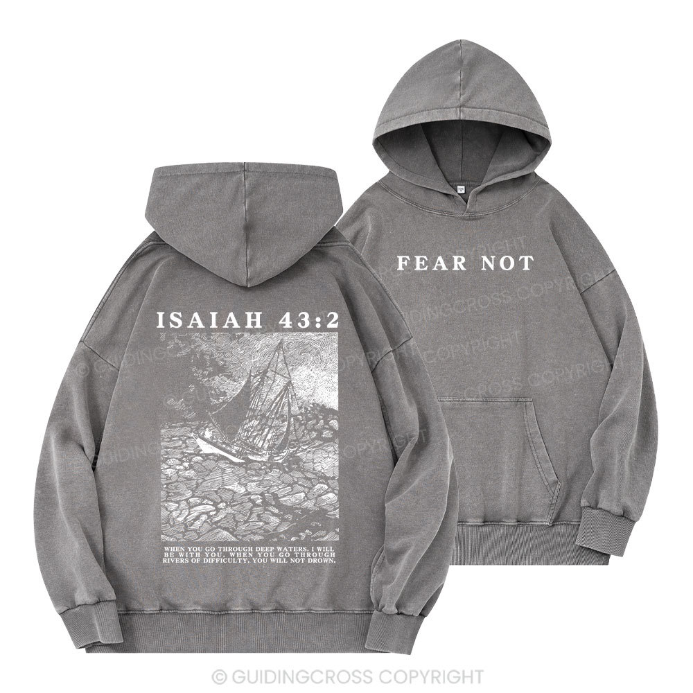 Fear Not Christian Washed Hoodie