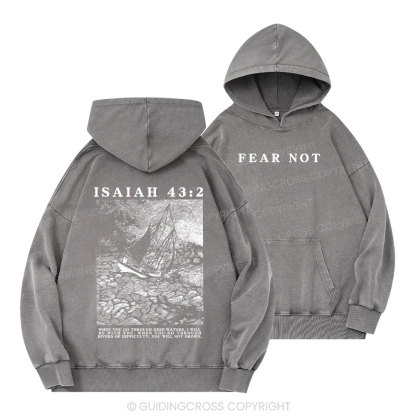 Fear Not Christian Washed Hoodie