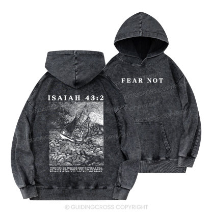 Fear Not Christian Washed Hoodie