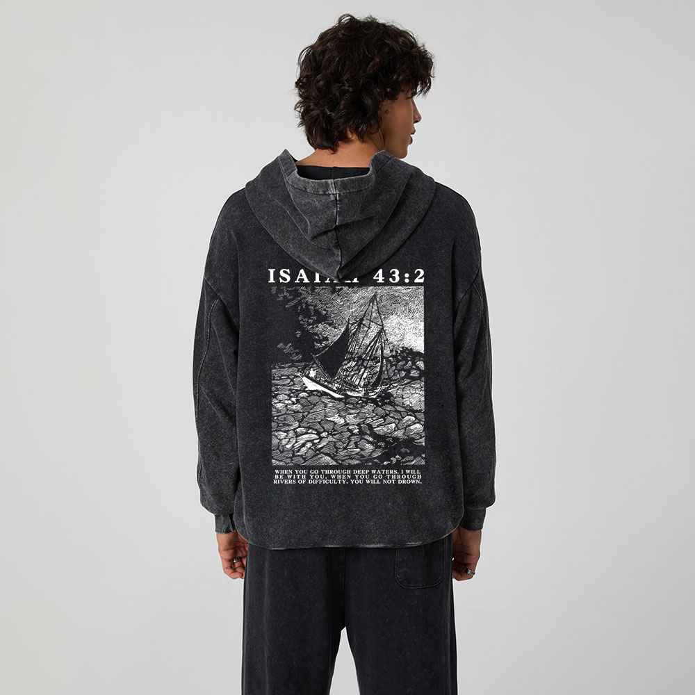 Fear Not Christian Washed Hoodie