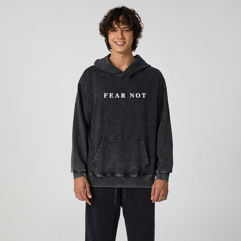 Fear Not Christian Washed Hoodie