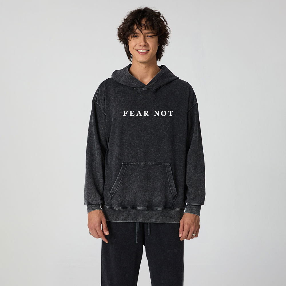 Fear Not Christian Washed Hoodie