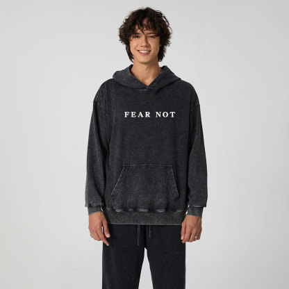 Fear Not Christian Washed Hoodie