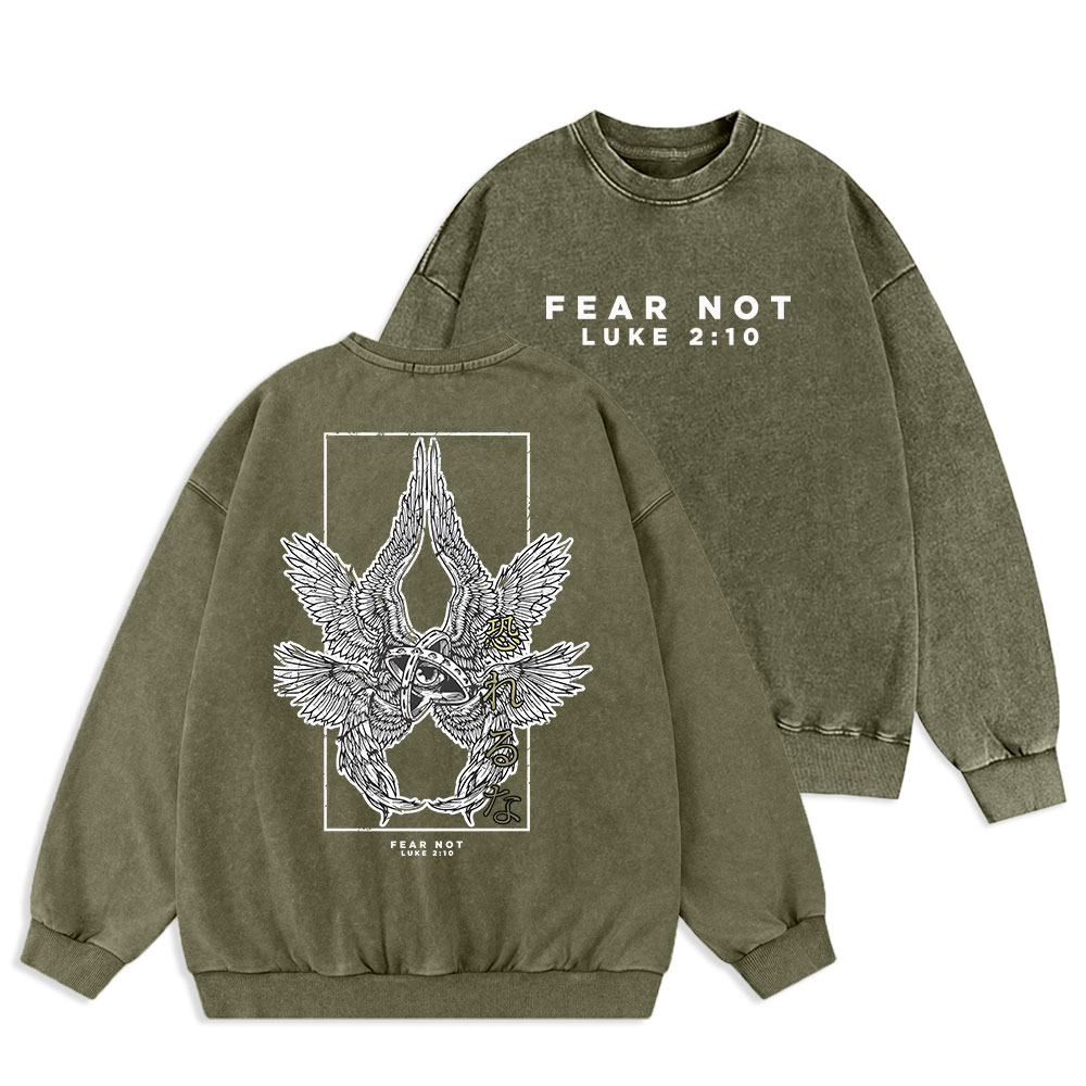 Fear Not Christian Washed Sweatshirt