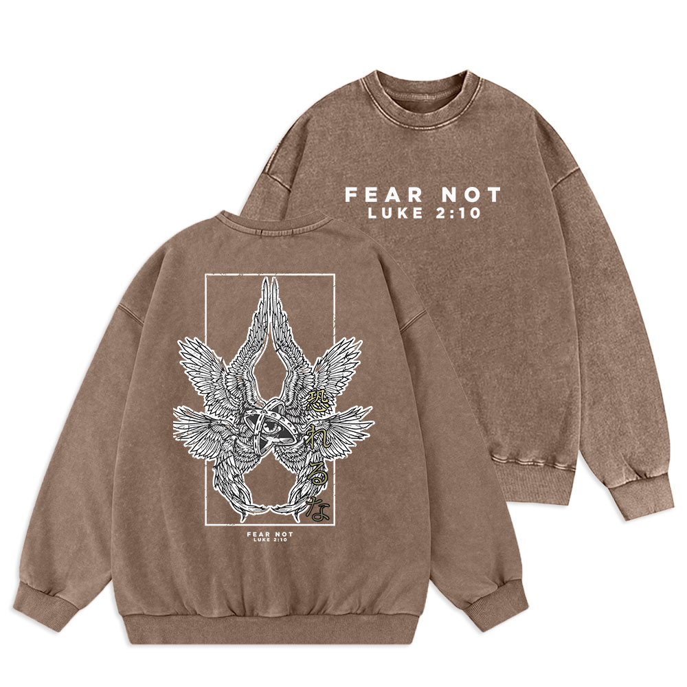 Fear Not Christian Washed Sweatshirt