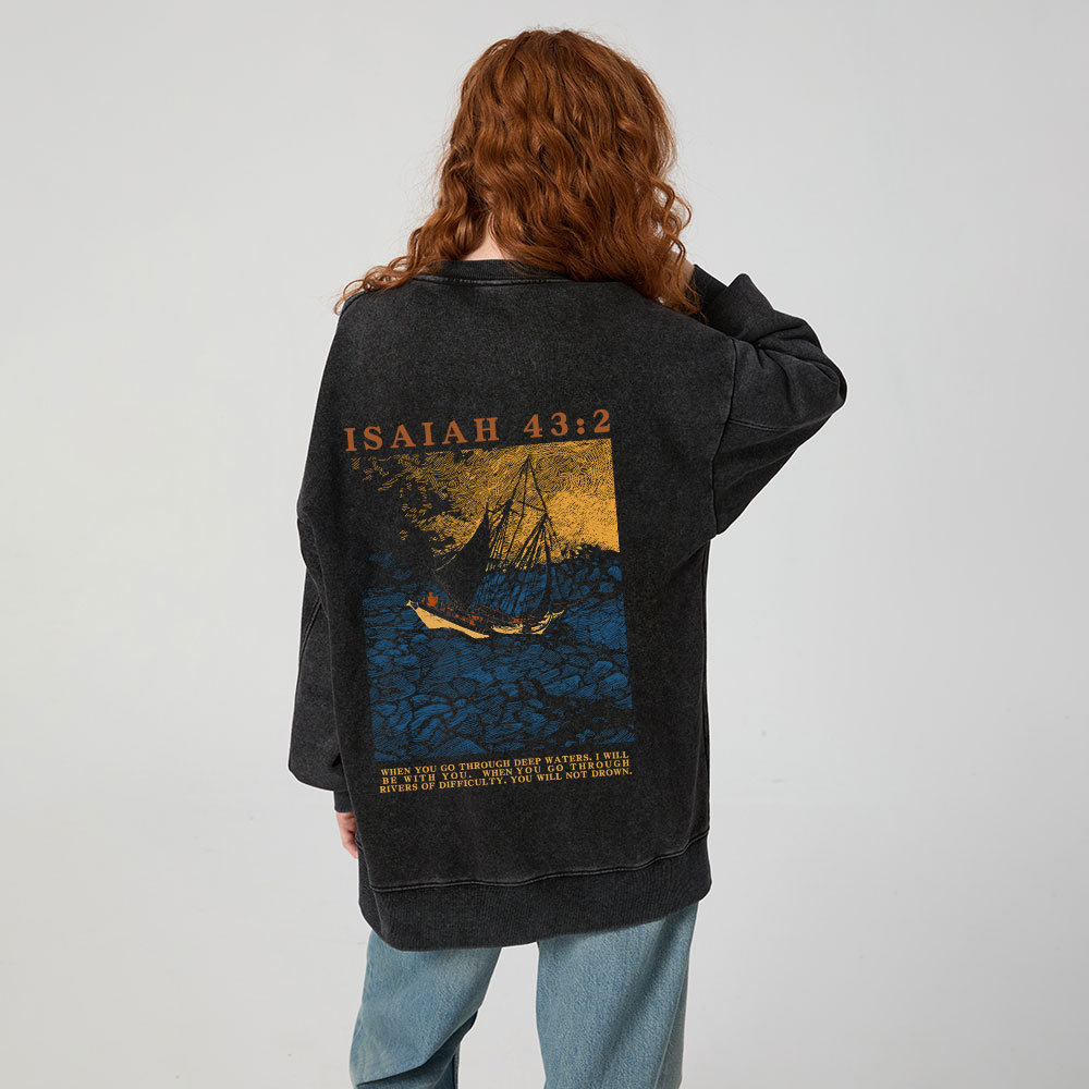 Fishers Of Men Christian Washed Sweatshirt