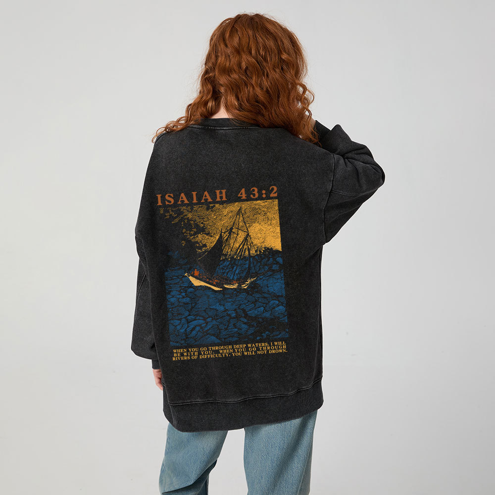 Fishers Of Men Christian Washed Sweatshirt