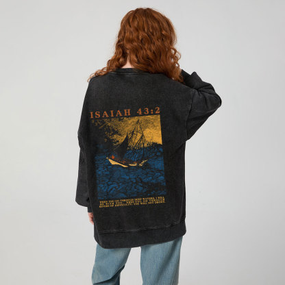 Fishers Of Men Christian Washed Sweatshirt