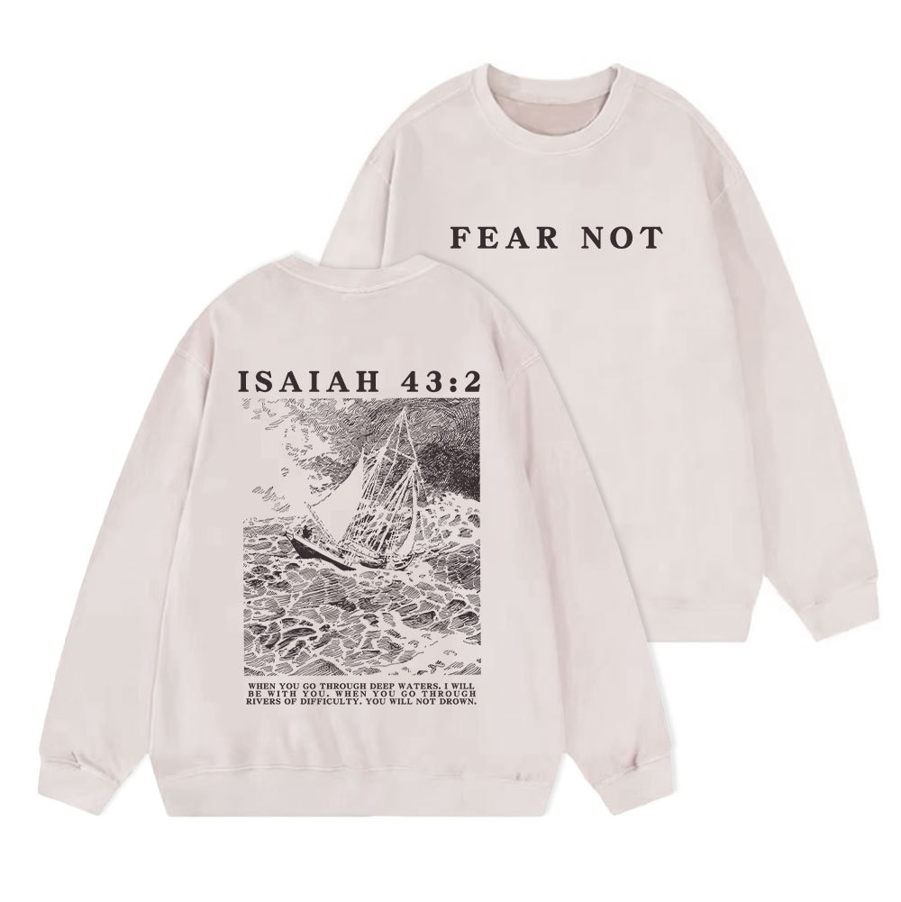 Fear Not Christian Washed Sweatshirt