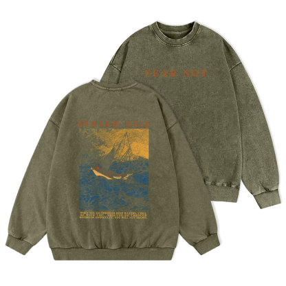 Fishers Of Men Christian Washed Sweatshirt