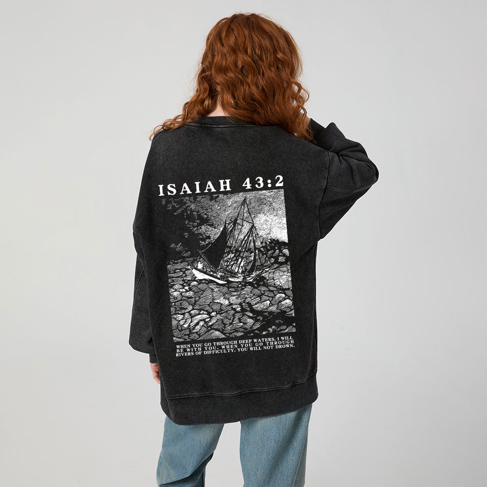 Fear Not Christian Washed Sweatshirt