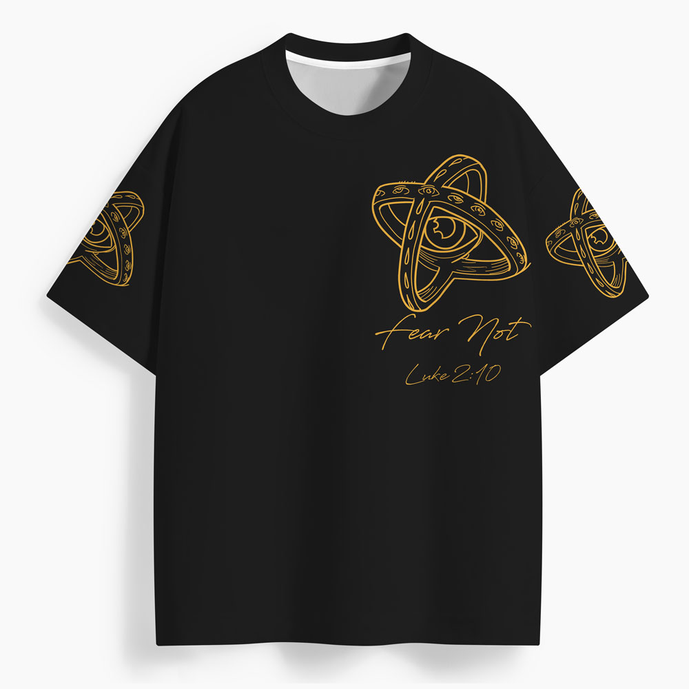 Fear Not Oversized All-Over Print Christian T-Shirt