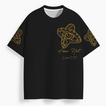 Fear Not Oversized All-Over Print Christian T-Shirt