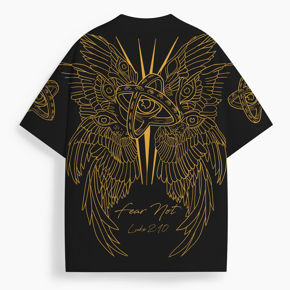 Fear Not Oversized All-Over Print Christian T-Shirt