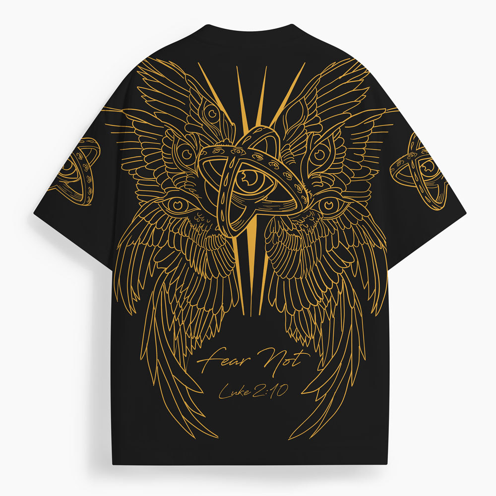 Fear Not Oversized All-Over Print Christian T-Shirt