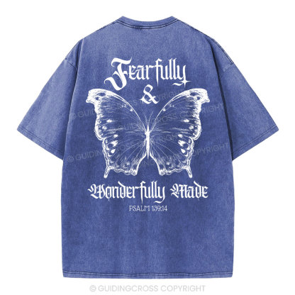 Fearfully And Wonderfully Christian Washed T-Shirt
