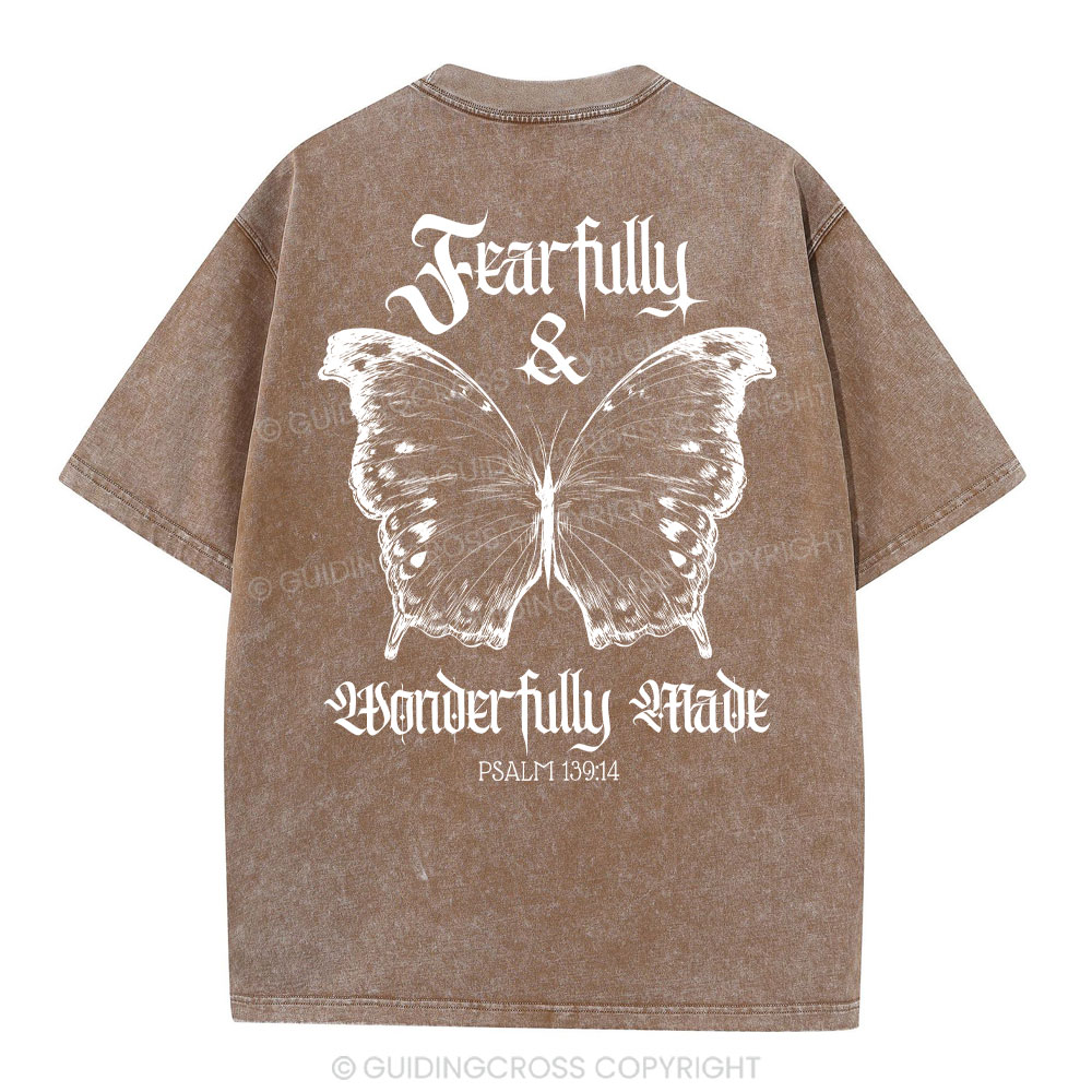 Fearfully And Wonderfully Christian Washed T-Shirt