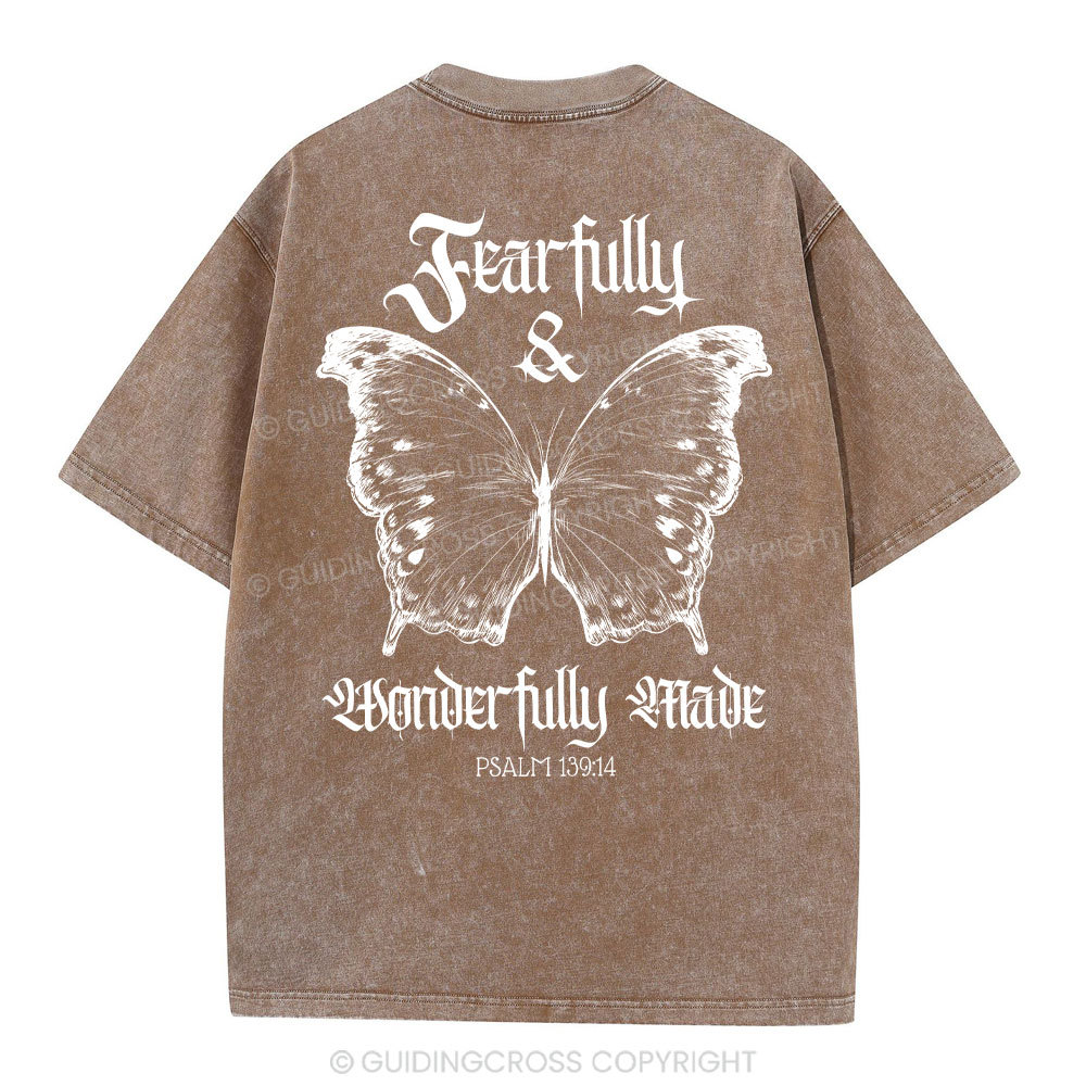 Fearfully And Wonderfully Christian Washed T-Shirt
