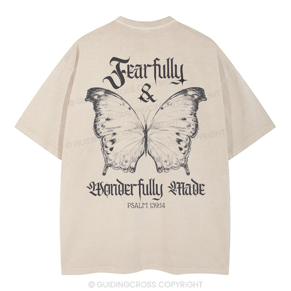 Fearfully And Wonderfully Christian Washed T-Shirt