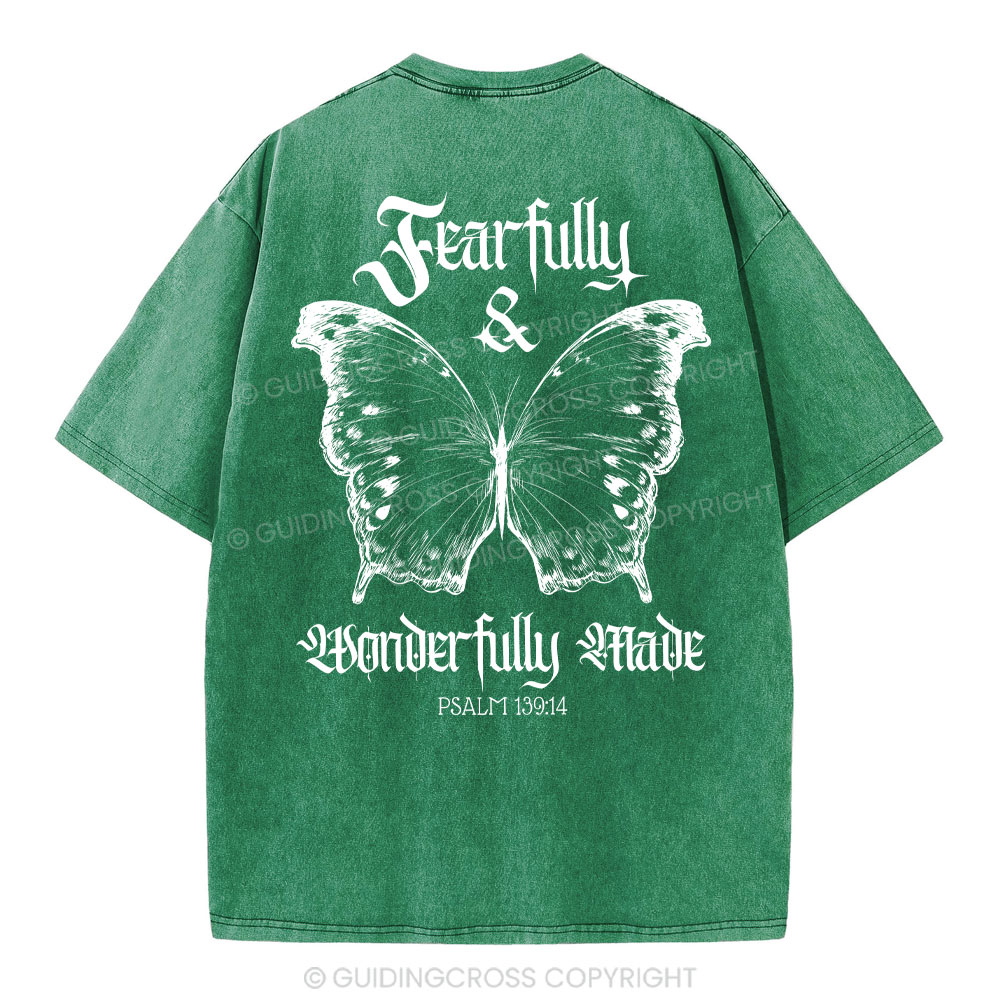 Fearfully And Wonderfully Christian Washed T-Shirt