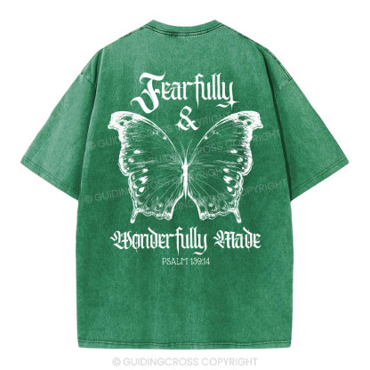 Fearfully And Wonderfully Christian Washed T-Shirt