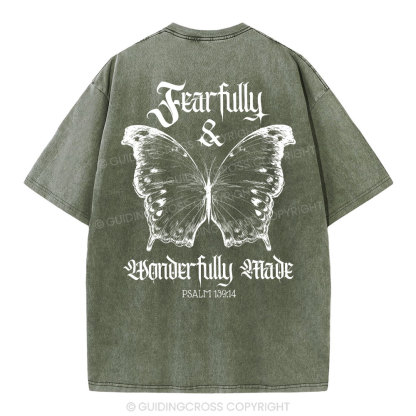 Fearfully And Wonderfully Christian Washed T-Shirt