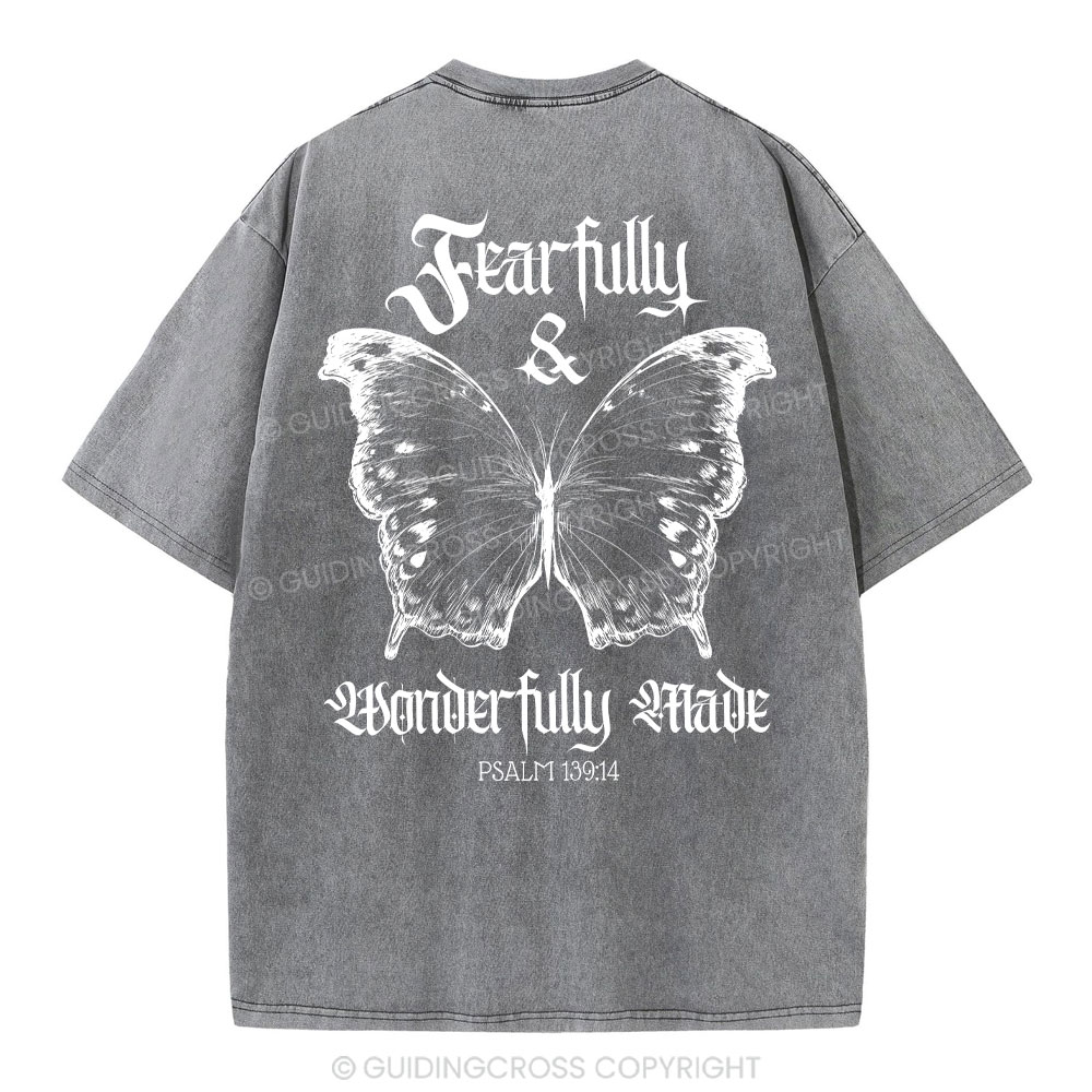 Fearfully And Wonderfully Christian Washed T-Shirt
