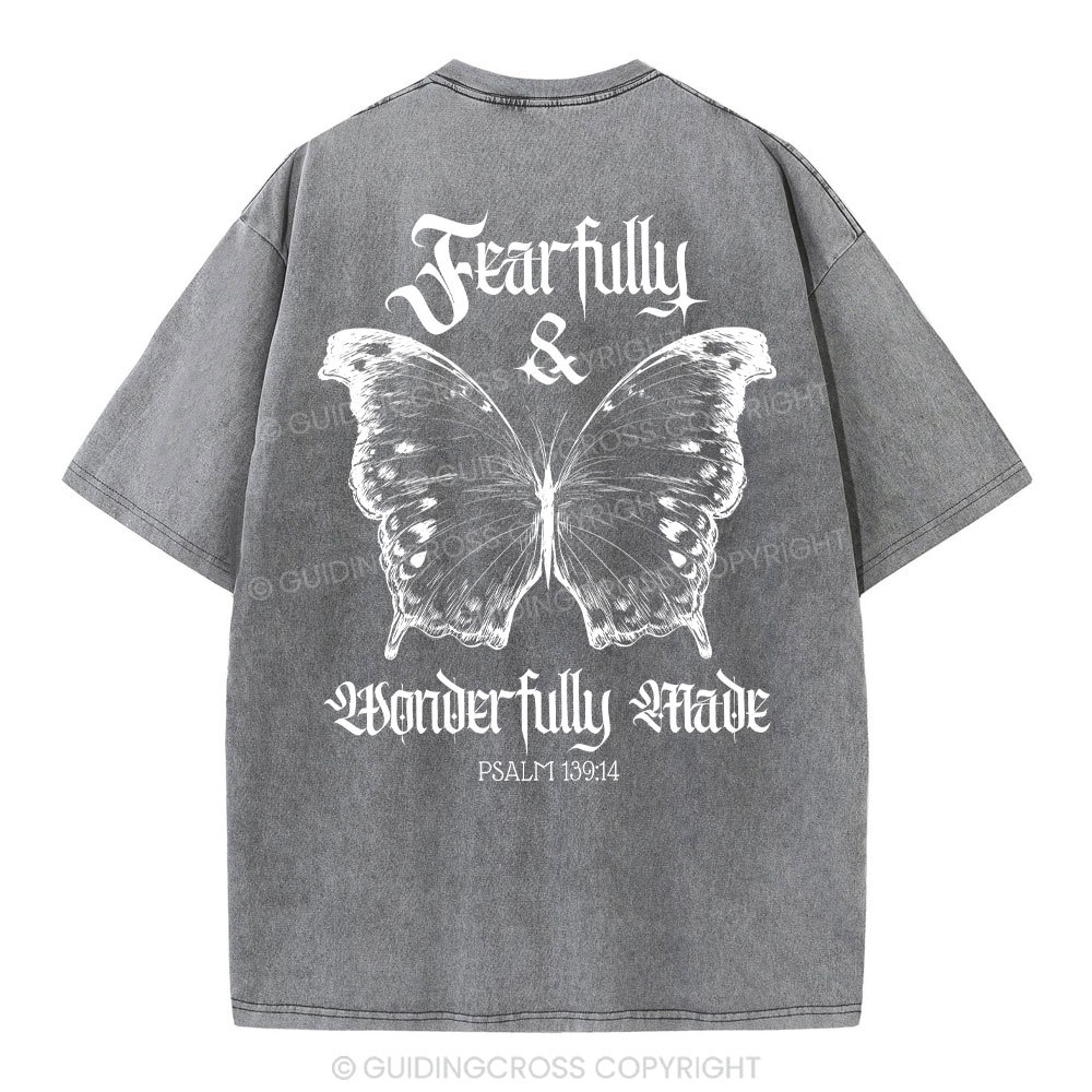 Fearfully And Wonderfully Christian Washed T-Shirt