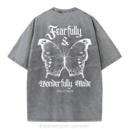 Fearfully And Wonderfully Christian Washed T-Shirt