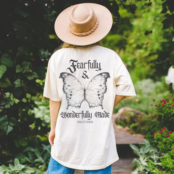 Fearfully And Wonderfully Christian Washed T-Shirt