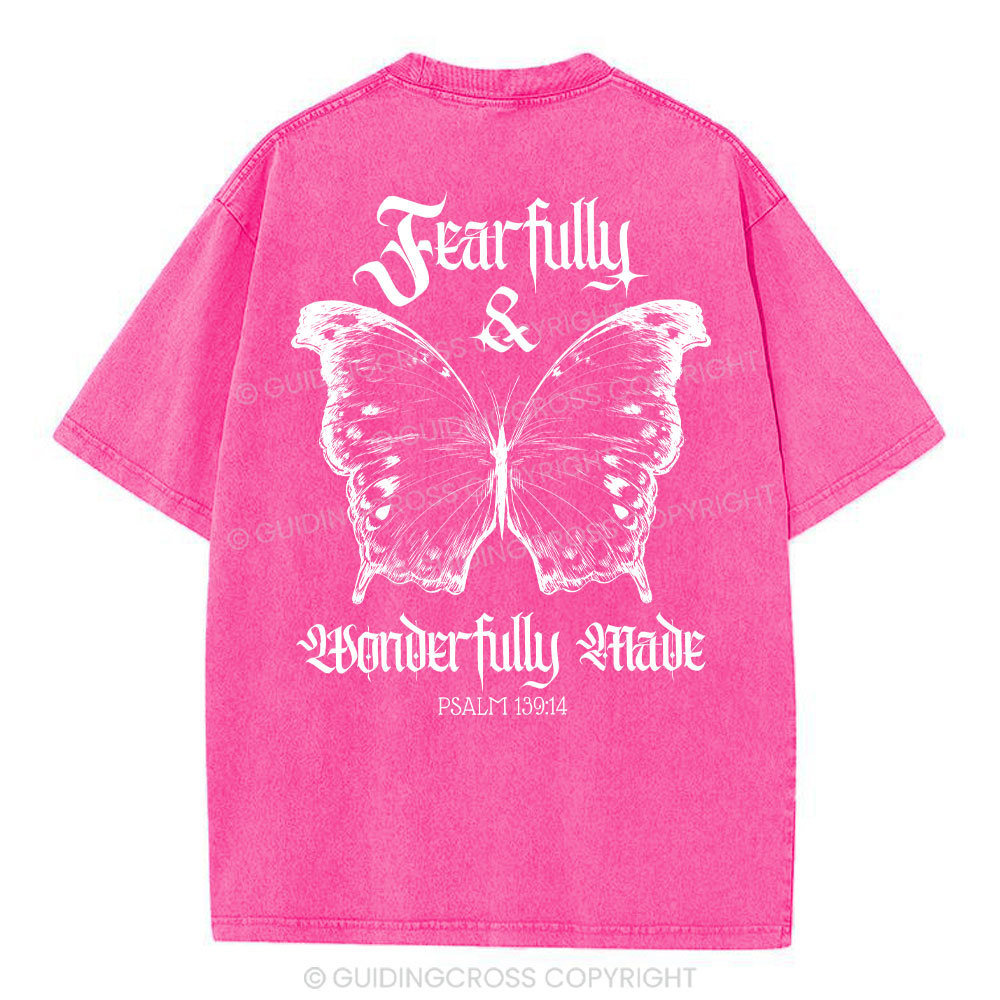 Fearfully And Wonderfully Christian Washed T-Shirt