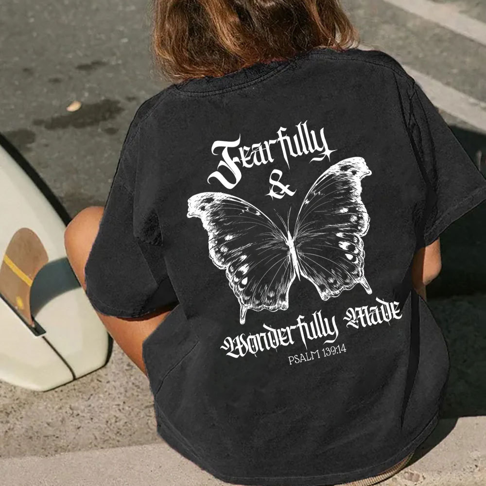 Fearfully And Wonderfully Christian Washed T-Shirt