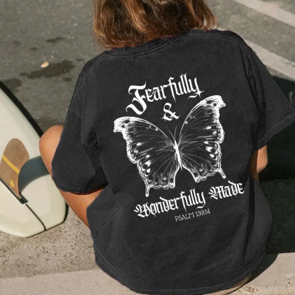 Fearfully And Wonderfully Christian Washed T-Shirt