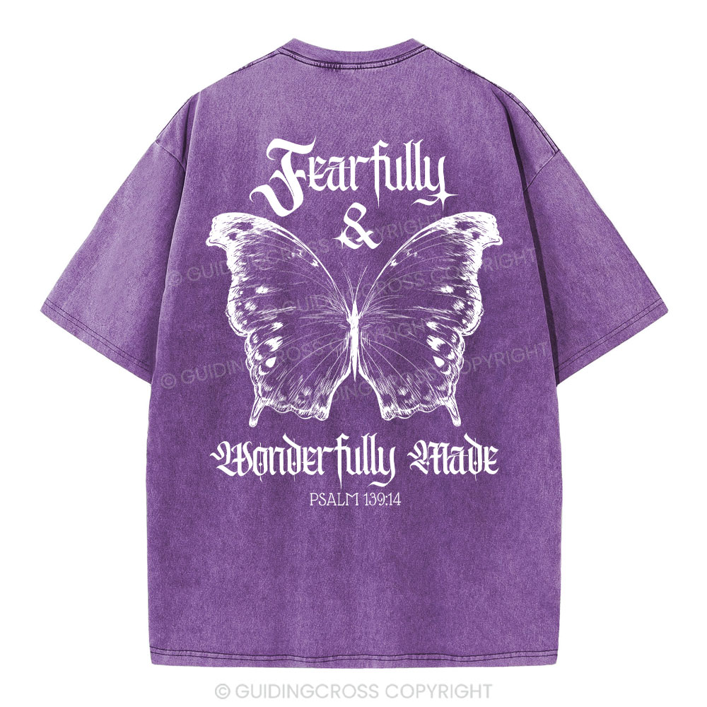 Fearfully And Wonderfully Christian Washed T-Shirt