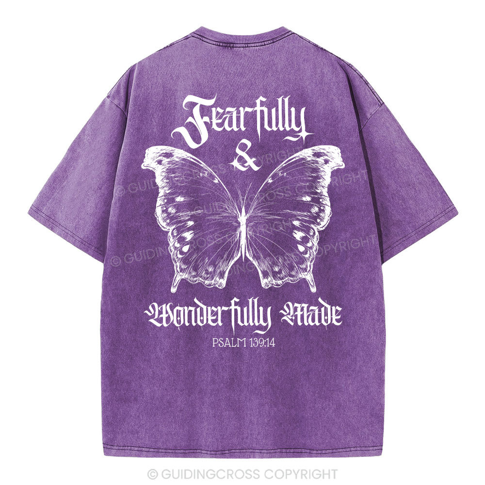 Fearfully And Wonderfully Christian Washed T-Shirt