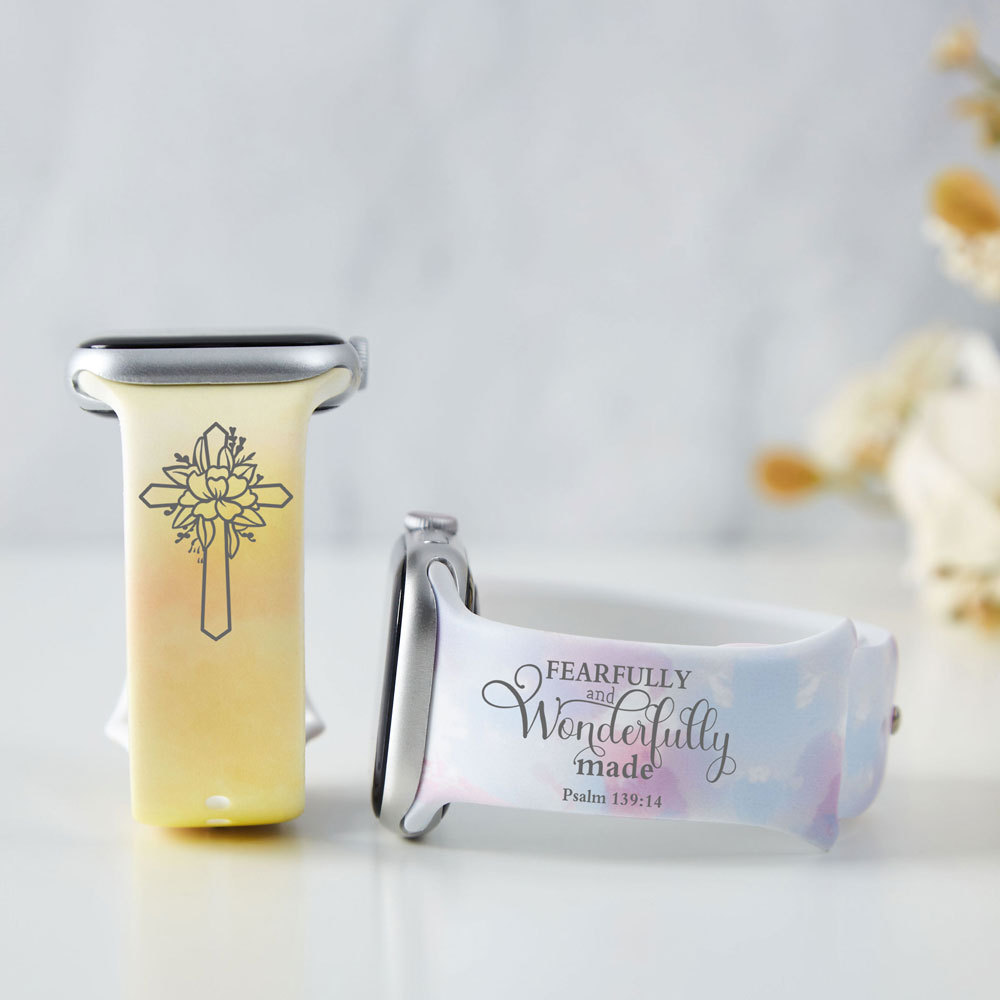 Fearfully And Wonderfully Made Christian Tie Dye Watch Band