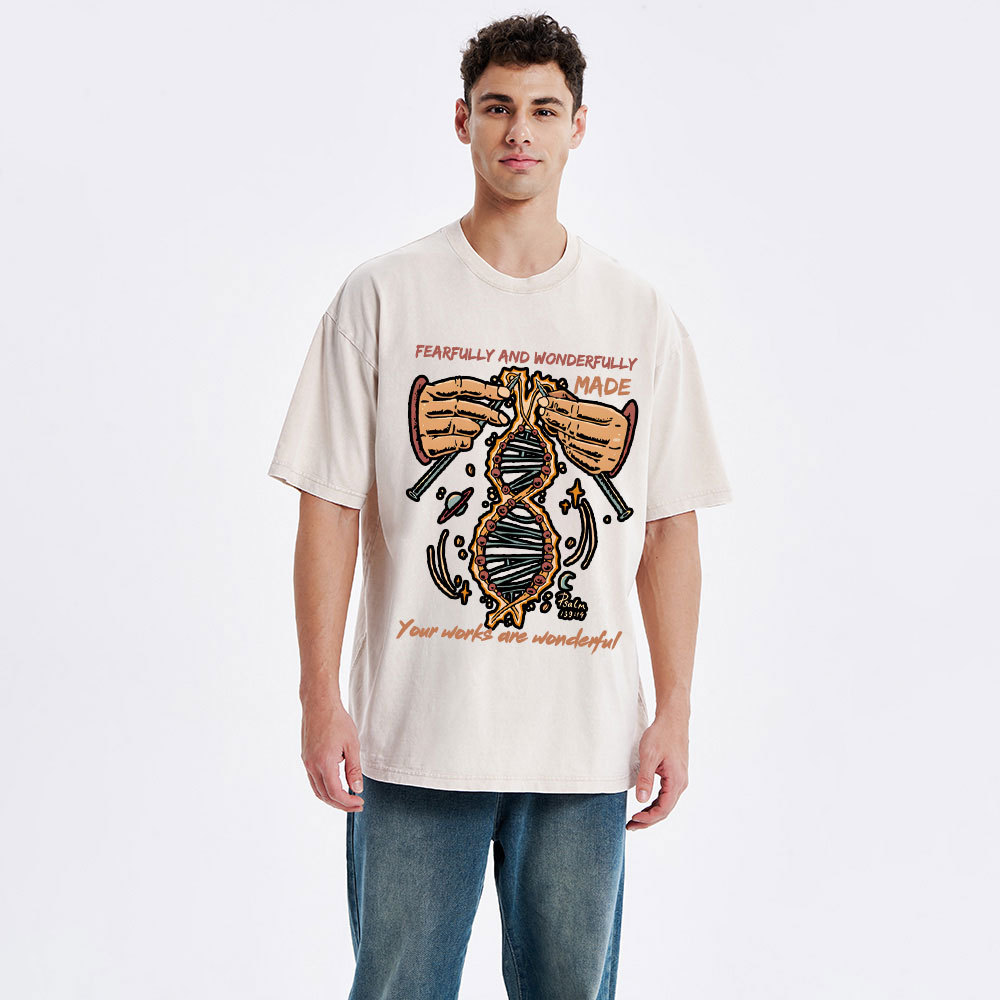 Fearfully And Wonderfully Made Washed T-Shirt