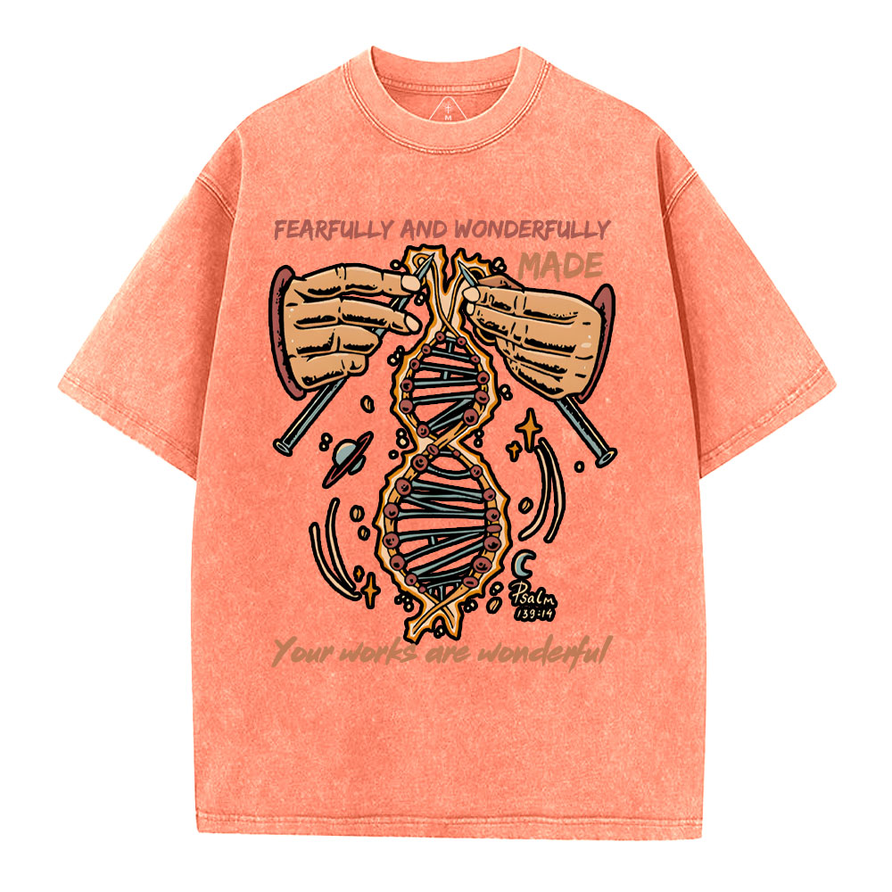 Fearfully And Wonderfully Made Washed T-Shirt