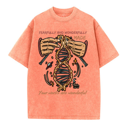 Fearfully And Wonderfully Made Washed T-Shirt