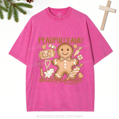 Fearfully And Wonderfuly Made Christian Washed T-Shirt
