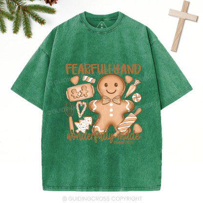 Fearfully And Wonderfuly Made Christian Washed T-Shirt