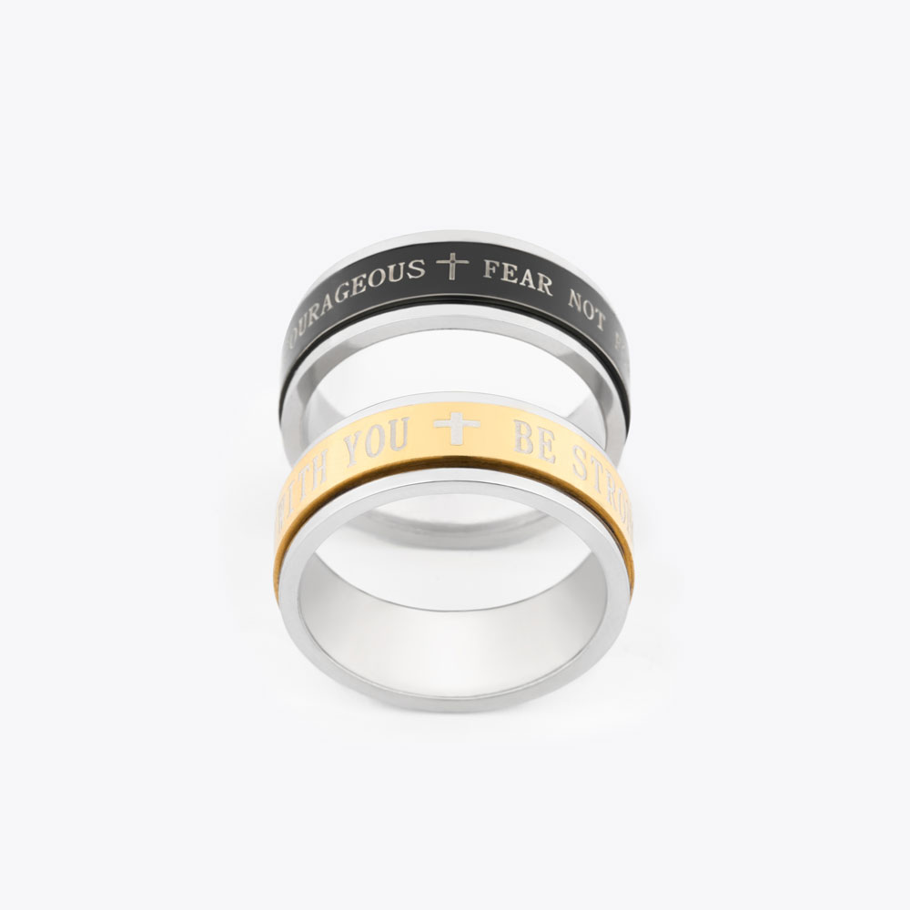 Fearless Titanium Steel Rotating Ring 