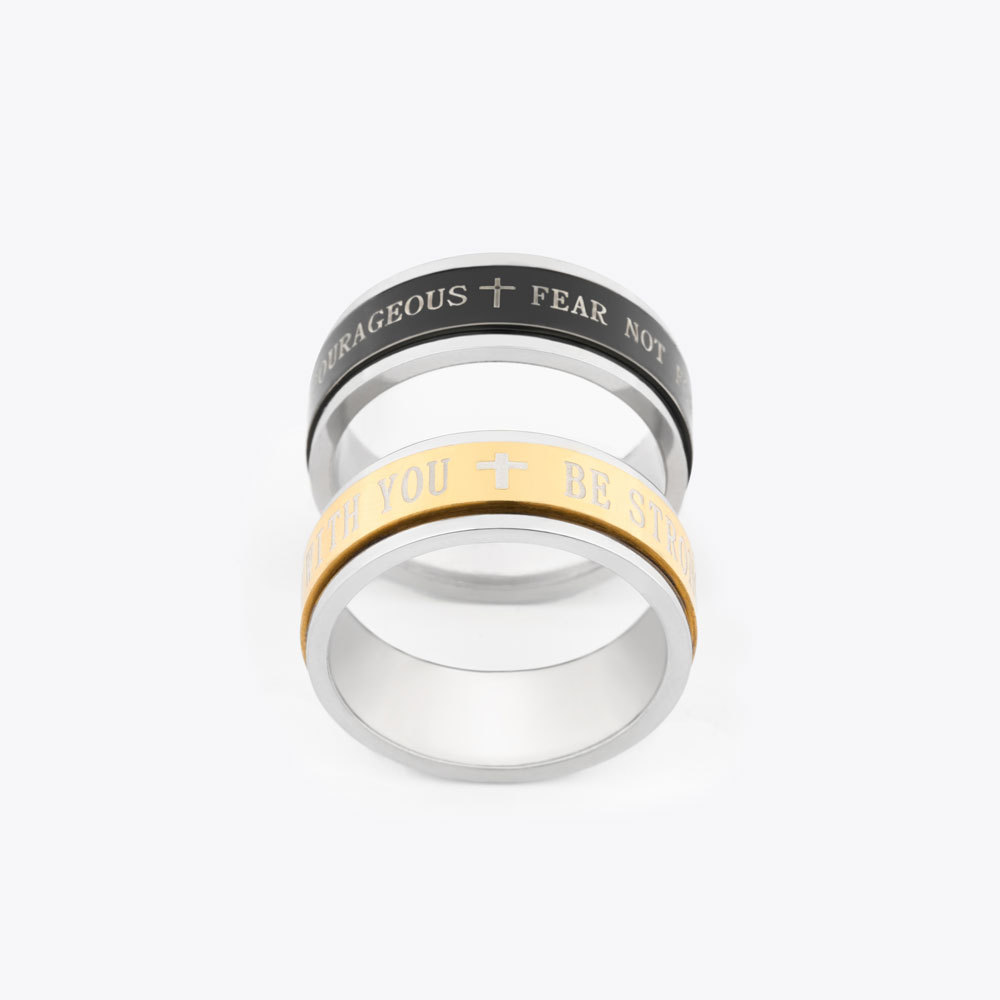 Fearless Titanium Steel Rotating Ring 