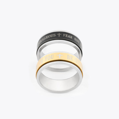 Fearless Titanium Steel Rotating Ring 