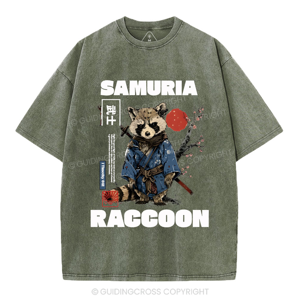 Fight The Good Fight Christian Washed T-Shirt