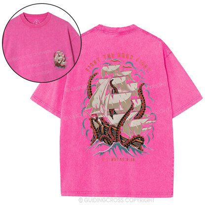 Fight The Good Foght Christian Washed T-Shirt