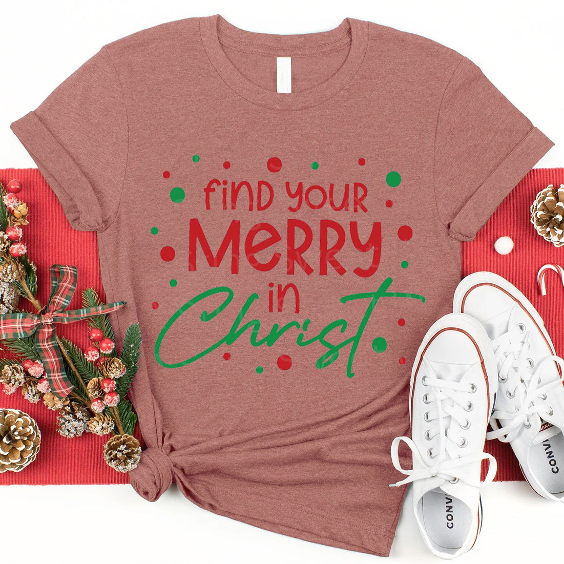 Find You Merry In Christ Christian T-Shirt