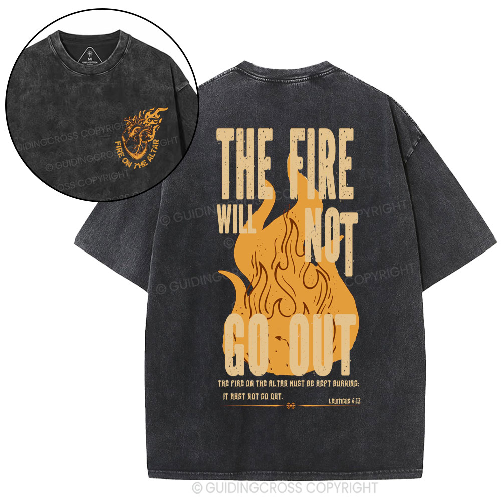 Fire On The Altar Christian Washed T-Shirt
