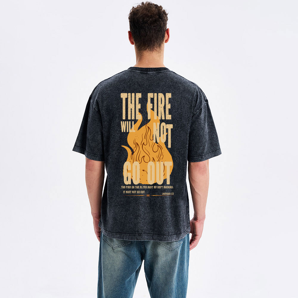 Fire On The Altar Christian Washed T-Shirt
