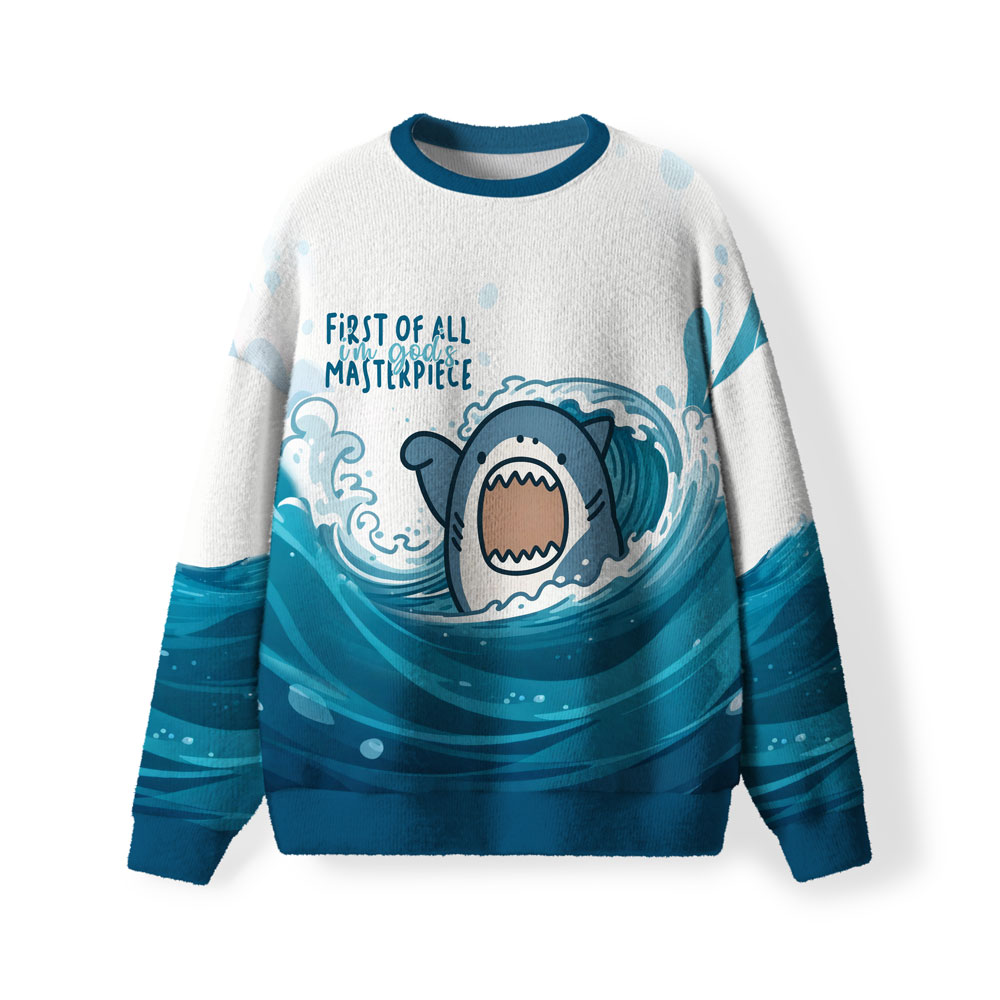 First Of All I'm God's Masterpiece Christian Lightweight Sweater